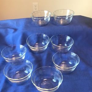 Corning Pyrex Fruit bowls 3 1/2” set of 8 EUC